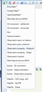 Adding a Map view observation property midpoint layer
